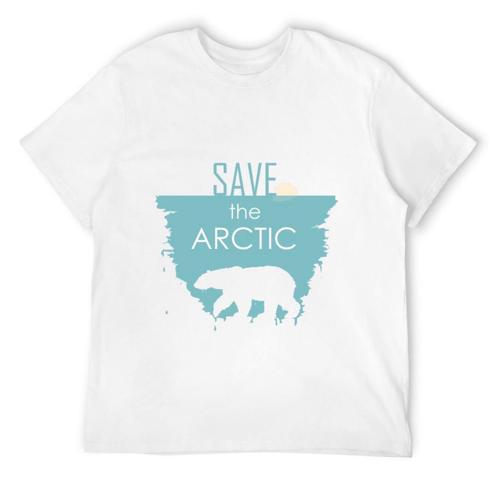 save the Arctic T-Shirt heavyweights Aesthetic clothing cotton graphic tees oversized graphic tee funny t shirts men