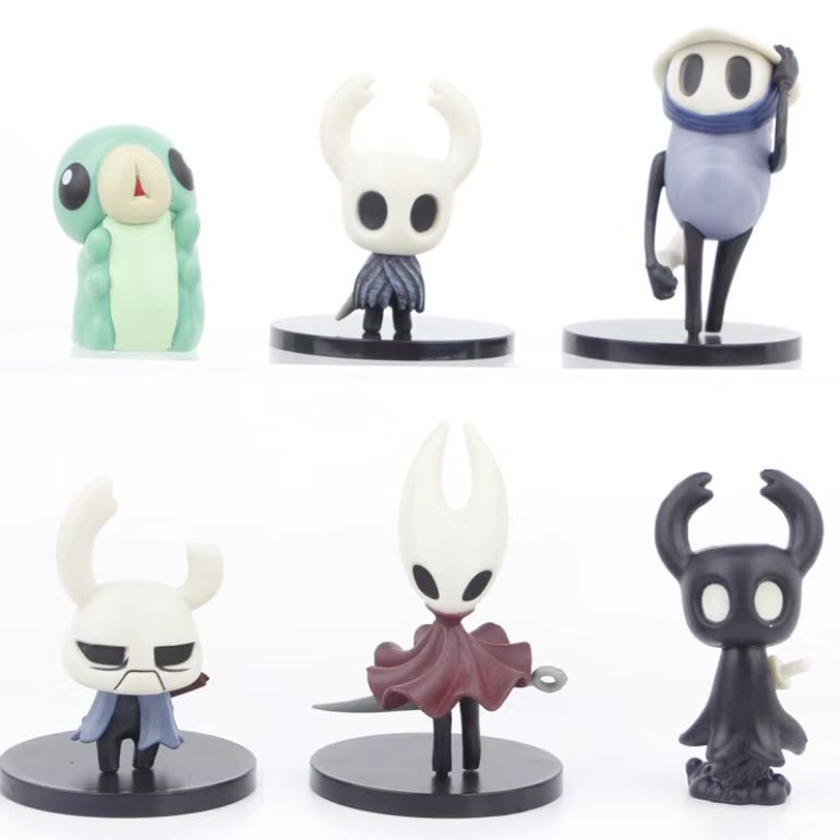 6 шт./комплект Игрушки Hollow Knight Аниме Фигурка Игры Рыцарь Фигурка Действия Шершень/Белка Фигурка Коллекционная Модель Кукла Подарок для Детей