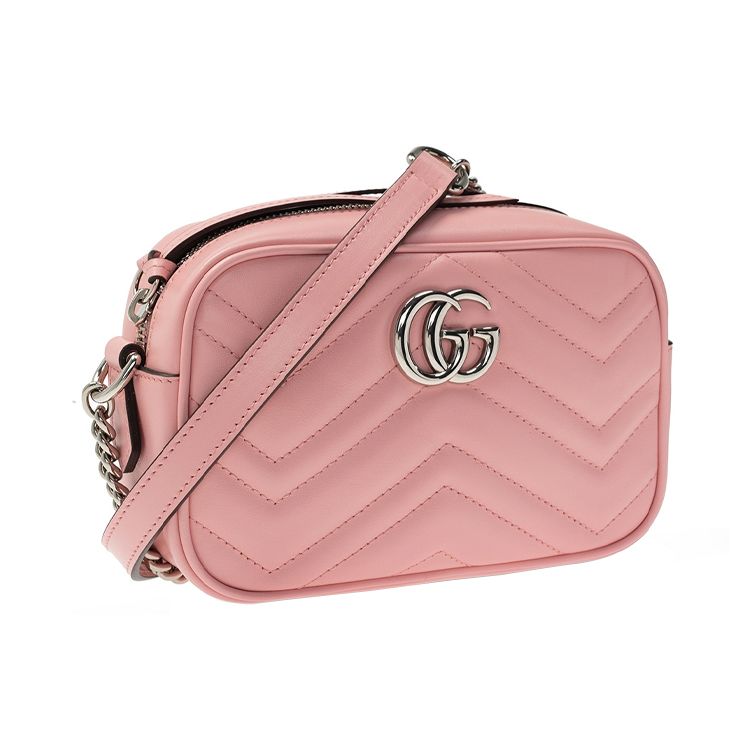 Gucci GG Marmont Matelassé Mini Bag Wild Rose Women Shoulder_bags Pink 634936-DTD1P-5815