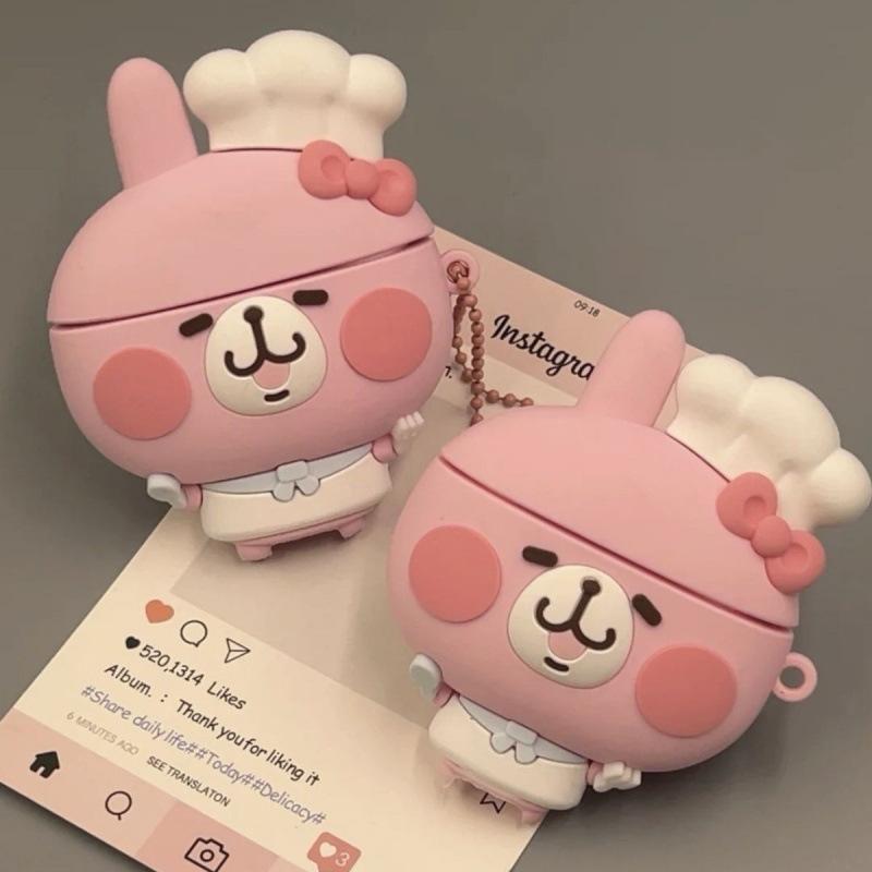Cartoon chef rabbit AirPods 1 protective case apple 1/1 generation wireless bluetooth headset case pro1 generation