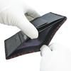 Inden Wallet Bifold Wallet Bill Z Thin Compact Deerskin Black x Red Lacquer Dragonfly Pattern [Indenya] 2013-21-008