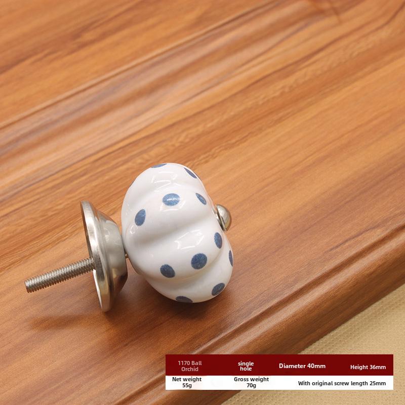 Керамическая ручка с одним отверстием в европейском стиле для шкафов и ящиков