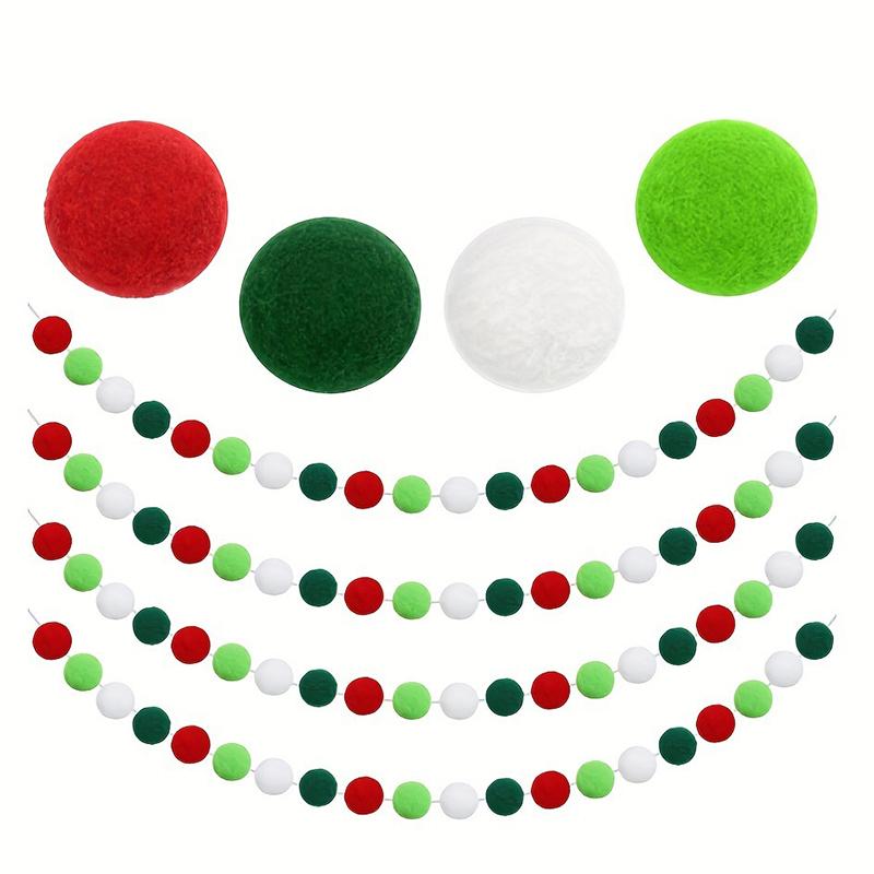 2M Pom Pom гирлянда комплект для украшения праздничный декор шар гирлянда рождественская полиэстер фетр шарик гирлянда рождественская елка