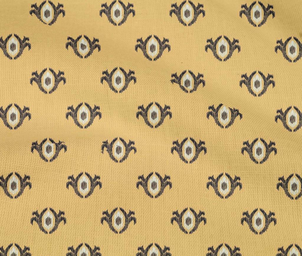 oneOone Cotton Flex Fabric Small Motif Ikat Print Fabric BTY 40 Inch Wide