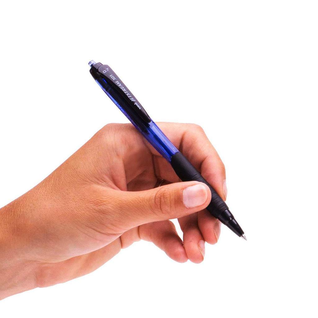 uni-ball Jetstream SXN101 0.7mm Blue Ink Roller Ball Pen Pack of 6 Smooth Retractable Writing Instruments