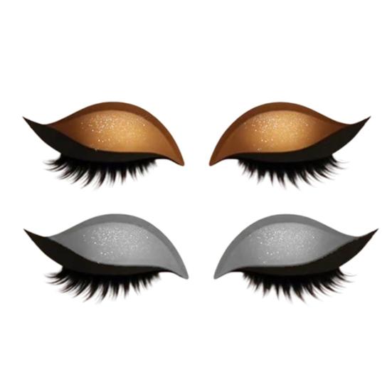 2 Lazy Stickers Eye Shadow Eyelash Pairs Reusable Eye Makeup Stickers