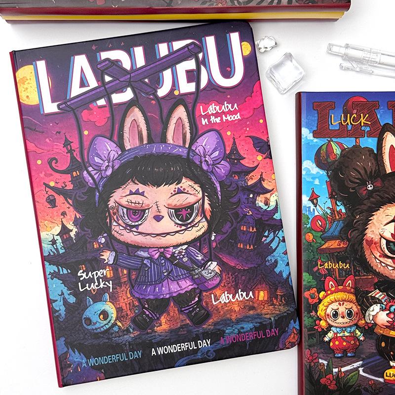 Labub A5 Notebook High-value Cartoon Horizontal Line Book Cartoon Hand Account Book Student Super Thick Notepad