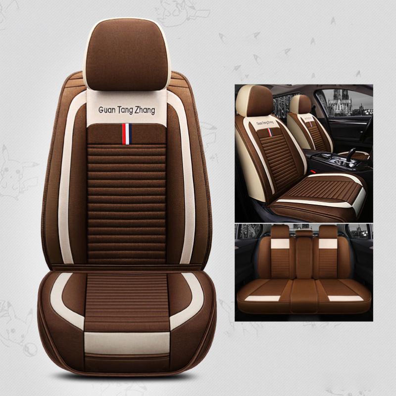 Универсальные чехлы на автомобильные сиденья, комплект чехлов на передние и задние сиденья, кожаная подушка, защитный коврик для автомобильных кресел, автомобильные аксессуары, четыре сезона