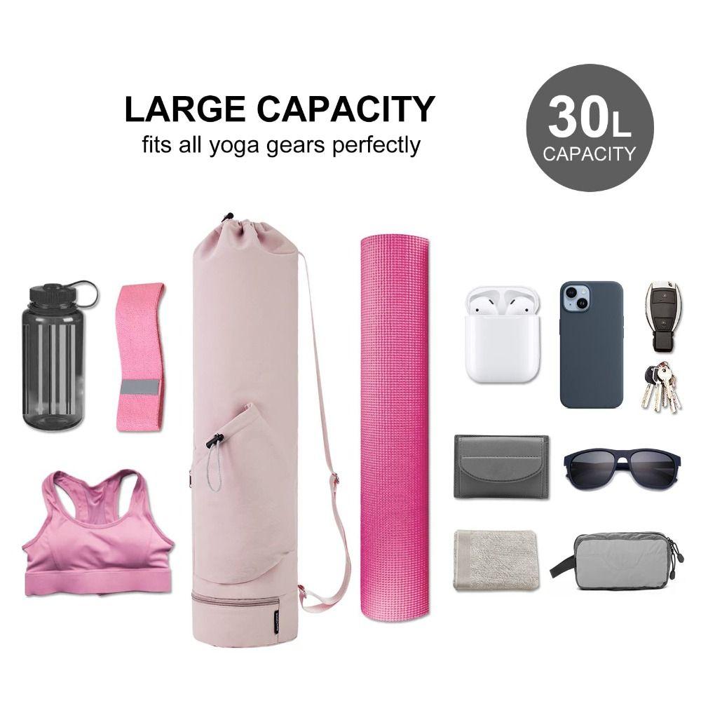 Waterproof Yoga Mat Bag Large Capacity Exercise Storage Bag Breathable Sports Bag Gym
