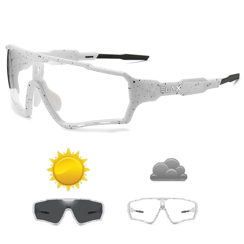 ELAX Brand New Men Women Mtb Bicycle Eyewear Cycling Glasses New Photochromic Cycling Bike Glasses Sports Sunglasses