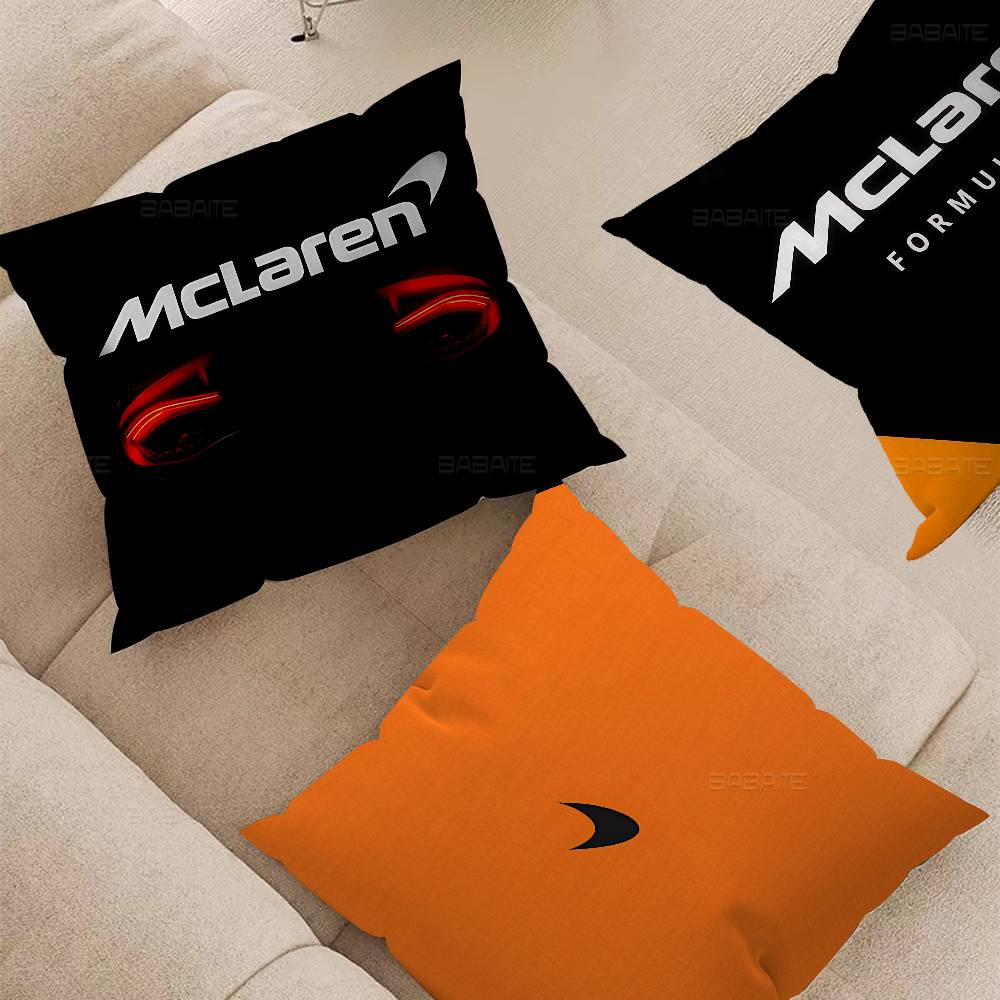 Мода M-McLaren Логотип Декоративная Эстетика Комнаты Наволочка Домашний Декор Спальня Диван Кровать Подушка Чехол 45x45