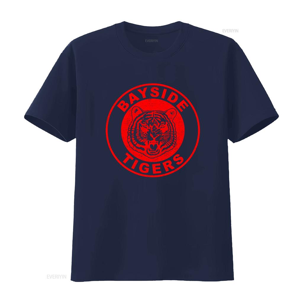 Vintage Style Bayside Tigers T Shirt for vintage Washed fashion Unisex homme Stylish Versatile designer clothes graphic