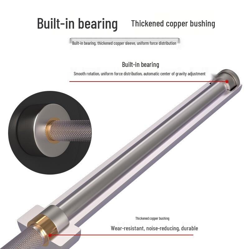 YXJ 2.2m Olympic Straight Barbell Bar
