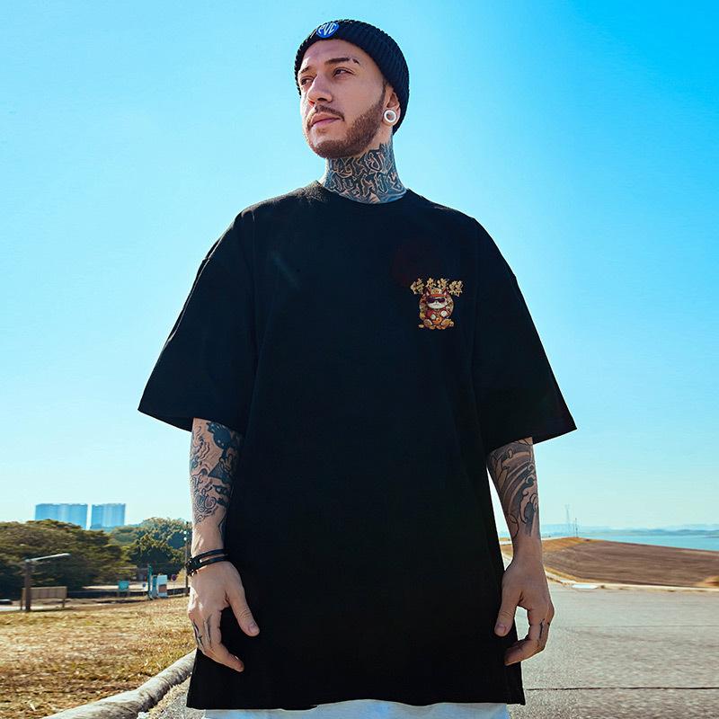 Новая мужская футболка с 3d принтом Lucky Cat, футболки с короткими рукавами для мужчин, уличная трендовая одежда унисекс, свободная футболка большого размера с дыханием, топы