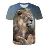 Camiseta Full 3D Lion Feroz Animal Wild King Md