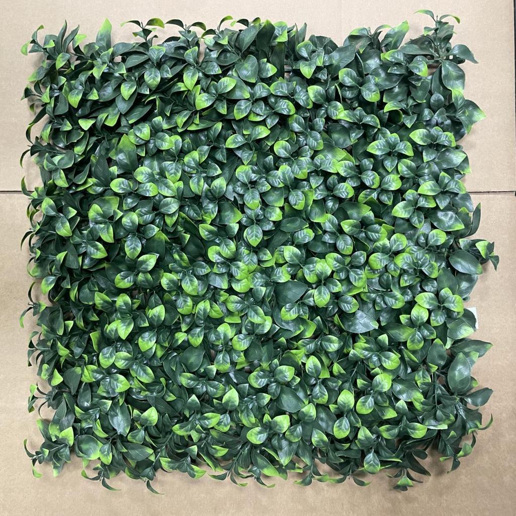 50×50cm Artificial Green Plant Wall - Plastic Vertical Garden, Fake Flower Wall, Synthetic Turf Background