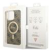 Guess GUHMP15XH4STW iPhone 15 Pro Max6.7" brown hardcase IML 4G MagSafe