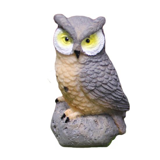 1/4 шт. Статуя совы, реалистичная, для внутреннего и наружного использования, художественное ремесло, украшение для двора, парка, фермы, скульптура совы, украшение для сада из смолы