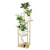 GIBLEA Flower 5 Flower Houseplant Bonsai Planter Garden Stand, Tiers, Indoor, Stand, Stand, Wooden, Shelf, Stand, Stylish, Step-like, Balcony,