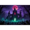Horror Haunted House Tapestry Photography Background Halloween Vampire Scary Ghost Photo Studio Portrait Decor Backdrop