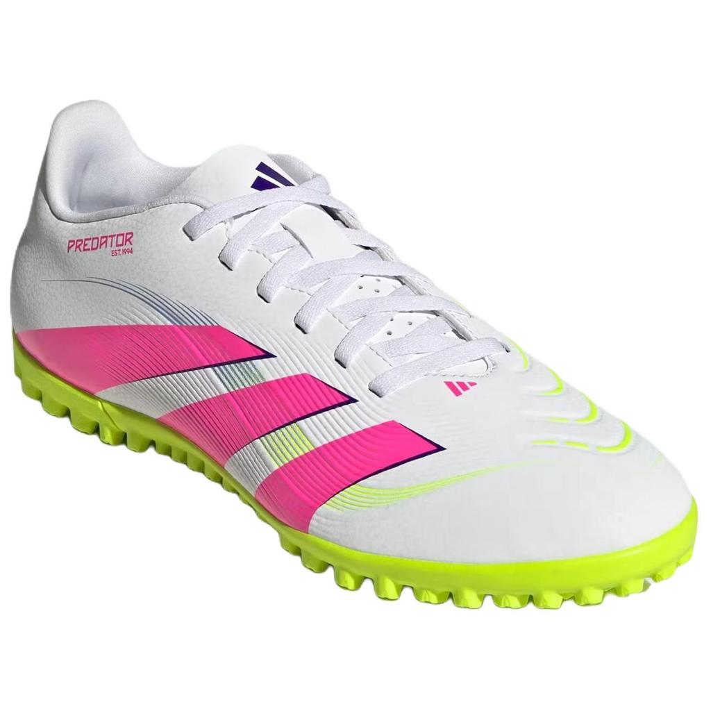 Adidas Predator CLUB TF Резиновые Шипы Антискользящие Износостойкие Футбольные Бутсы Мужские Бело-Розовые Кроссовки ID3785