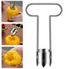 2Pcs Red Bell Pepper Corer Stainless Steel Fruit Vegetable Corer