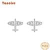 Танциз стерлингового серебра 925 пробы циркон серьги серьги-капли для женщин подарки на свадьбу