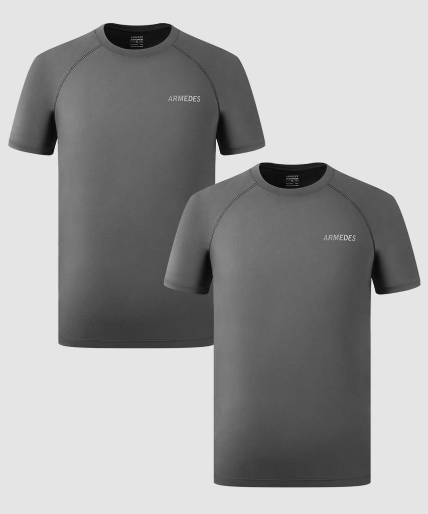 ARMEDES [2 упаковки] Armedes Футболка с коротким рукавом Superdry, четырехсторонняя эластичность, Ар-197 (Тип)