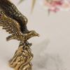 1Pc Antique Copper Eagle Statue Small Ornaments Vintage Brass Animal Figurines Crafts Desk Home Decorations Accessories Gifts