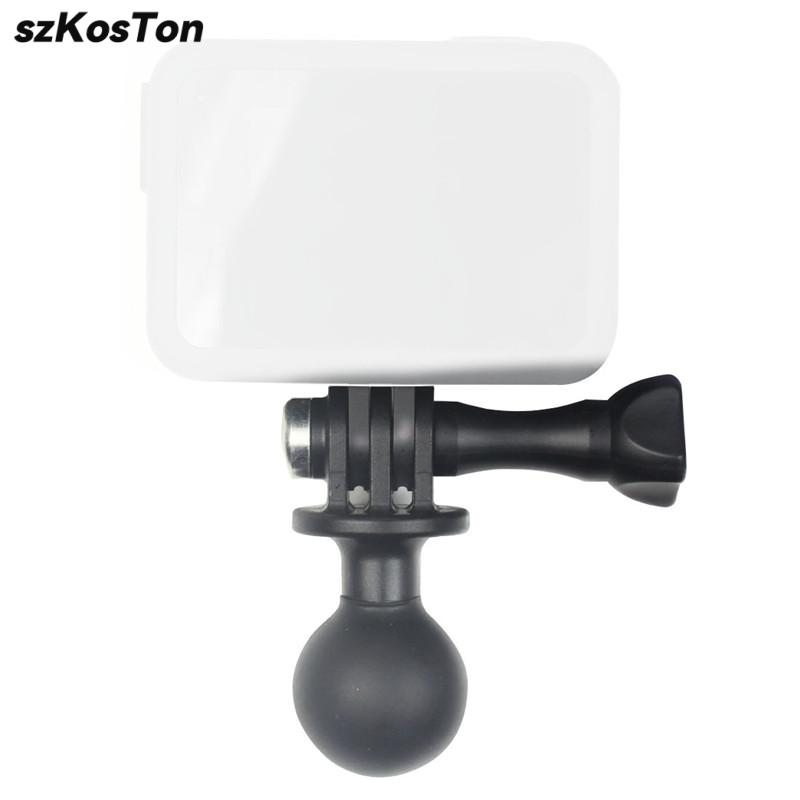 Ball Mount Adapter for Gopro Hero 13 12 11 10 DJI Insta360 X4 AKASO SJCAM Sports Camera For RAM Mounts Rotating Ball Head Mount