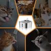 7L high-capacity stainless steel cat dog pet Fountain dispenser with water level window multi-layer filtering silent water pump