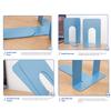 1/2PCS L-Shaped Bookends Non-slip Desk Bookshelf Book High Quality Book Holders  Office