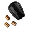 Universal Car Gear Shift Shifter Knob Stick Lever Head & 3 Adapter M8 M10 M12 Black Carbon Fiber