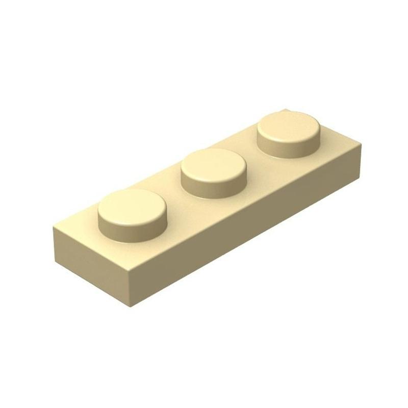 60 шт./лот Пластина MOC 1x3 Совместимая с 3623 Детские игрушки Строительные блоки DIY Частицы Пластина Техническая игрушка