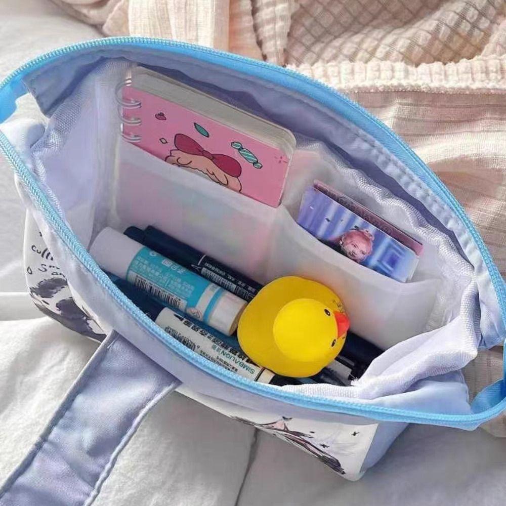 Large Capacity Puppy Stationery Bag Desktop Organizer Animal Pattern Pencil Bag  Stationery