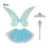 Хэллоуин Костюм Крылья бабочки феи Блестящий Набор реквизита для переодевания Костюм Косплей
