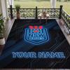 Custom Text Printed Rug NSW Blues logo Non Slip Floor Carpet For Home Room Decor