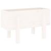 VidaXL Planter White 62x30x38 Cm Solid Pine Wood 825178