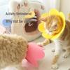 Sunflower Felt Cat Cone: Post-Surgery Anti-Lick Elizabethan Collar