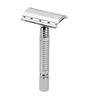 Men's Traditional Double-Edge Blade Safety Razor Hair Beard Silver Manual Shaver