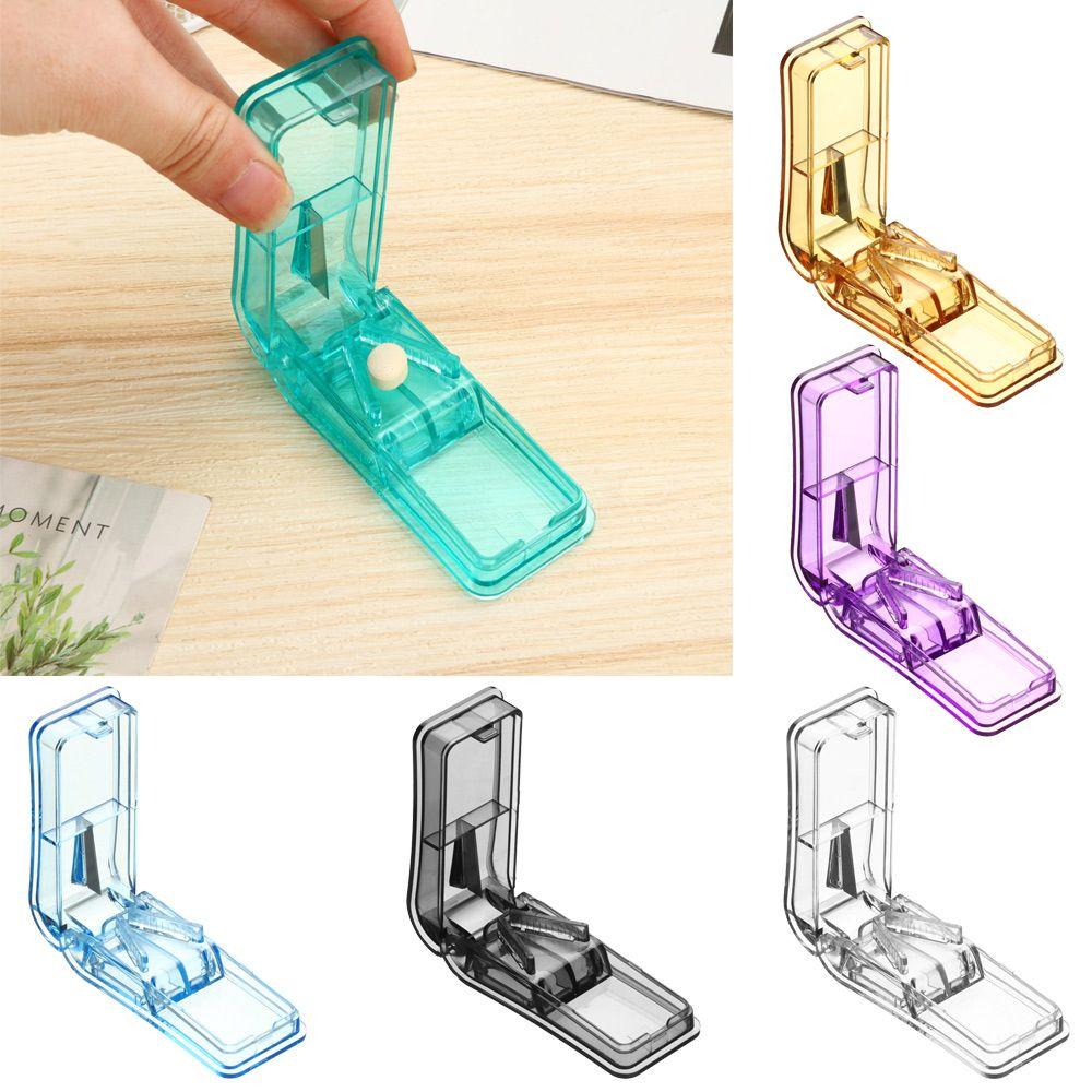 Slicer Pill Case Storage Tablet Divider Multiple Pill Cutter for Small or Large Mini Pill Splitter