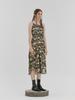 Vegan Tiger Tie-Dye Print String Dress