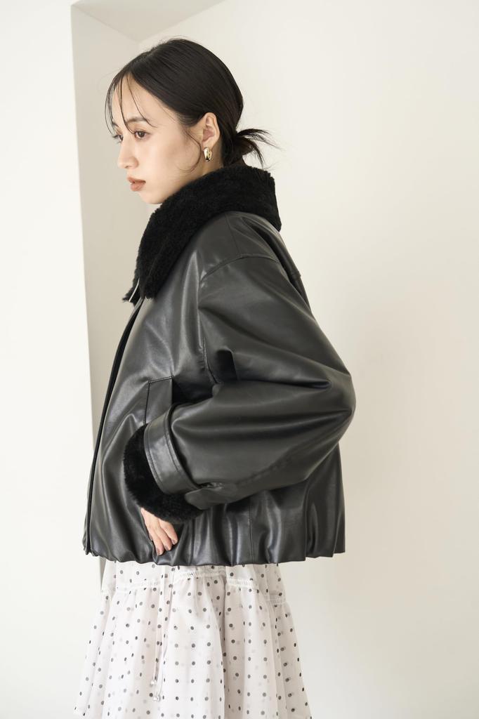 Balie Bomber Jacket SWFJ245051 BLK [Sneider] Women's