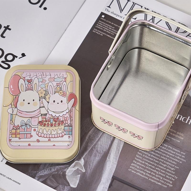 Жестяная коробка для конфет Детские подарки Маленькая жестяная коробка Коробки для печенья Портативный подарочный кейс Для украшения на день рождения, свадьбу