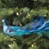 Simulated Feather Peacock Ornament Christmas Decoration A Gift for A Friend Festival Crafts Feather Pendant Mini Love Birds