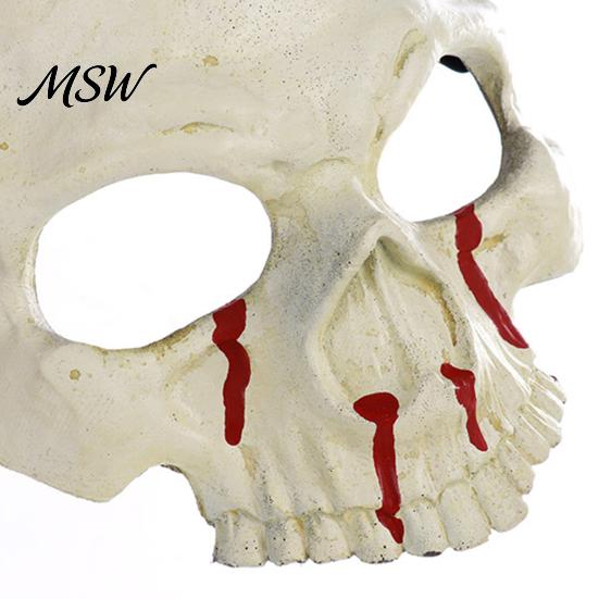Lightweight PU Foam Skull Mask Halloween Skeleton Mask, Scary with Side Clip, Comfortable for Adults Haunted House Cosplay Masquerade Parties