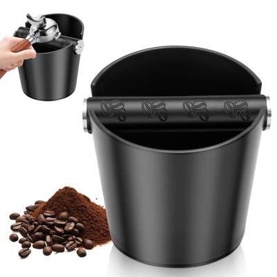 Контейнер для кофейной гущи Espresso Knock Box Контейнер для кофейной гущи бариста Прочный контейнер для кофейной гущи Espresso Knock Bin Коробка для отбивки эспрессо для дома офиса Кофейные принадлежности