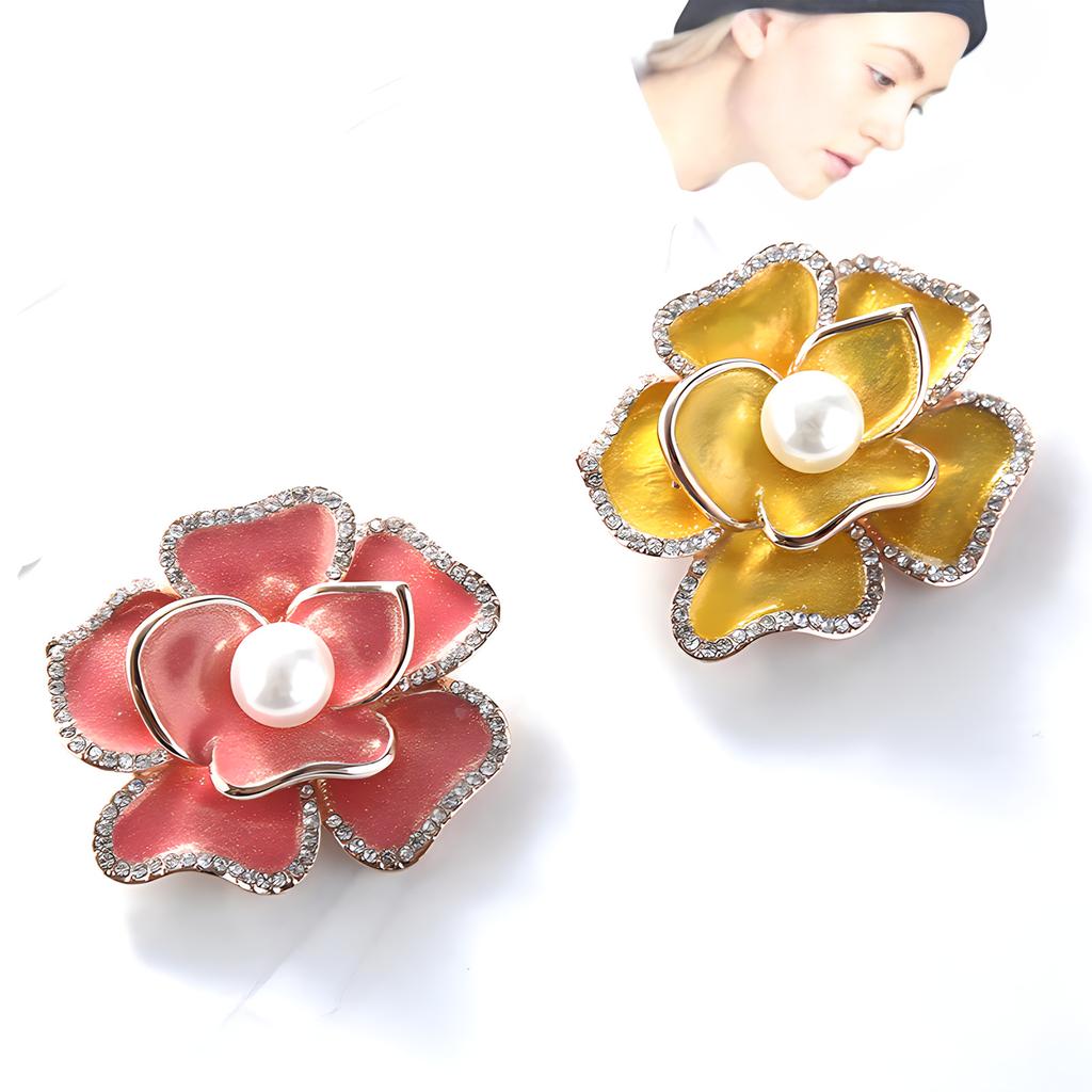 Xiaoxiangfeng эмалевая брошь камелия элитный женский французский корсаж элитный темпераментный костюм булавка аксессуары