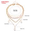 Ожерелье, Многослойная пляжная цепочка из бусин из битого ракушечника, Подвеска, Цепочка на шею, Женское ожерелье