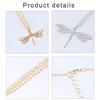 Trendy Dragonflies Zircon Charm Necklace for Stylish Women Ladies Sturdy Alloy Fashion Jewelry for Adults Casual Wear